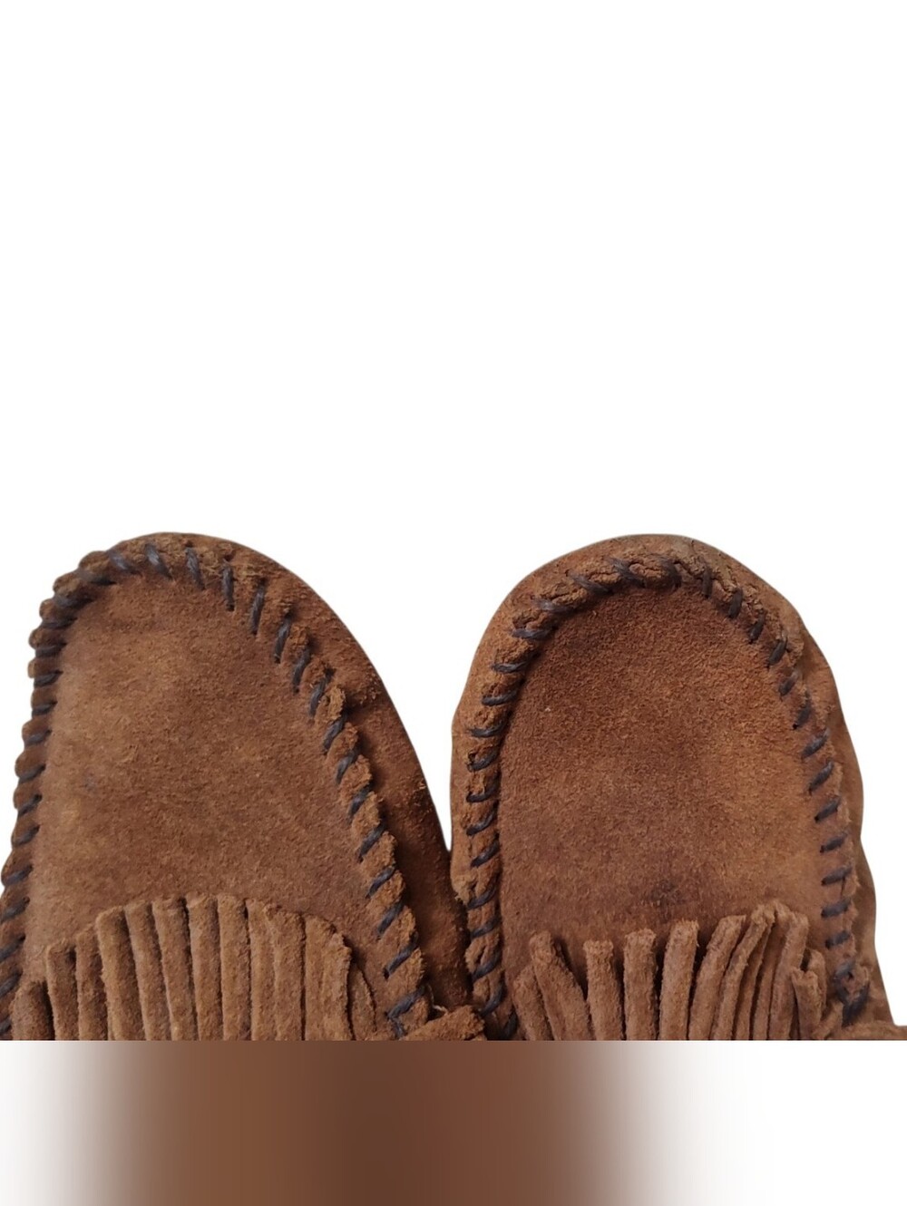 Minnetonka Women's Deerskin Softsole Moccasins Size 8 - Picture 7 of 10